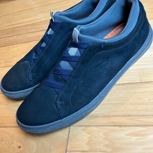 Martin Dingman Men’s Waterproof Nubuck Navy and Gray Sneakers